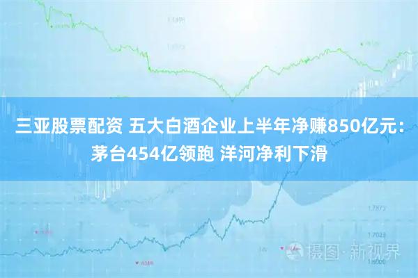 三亚股票配资 五大白酒企业上半年净赚850亿元：茅台454亿领跑 洋河净利下滑